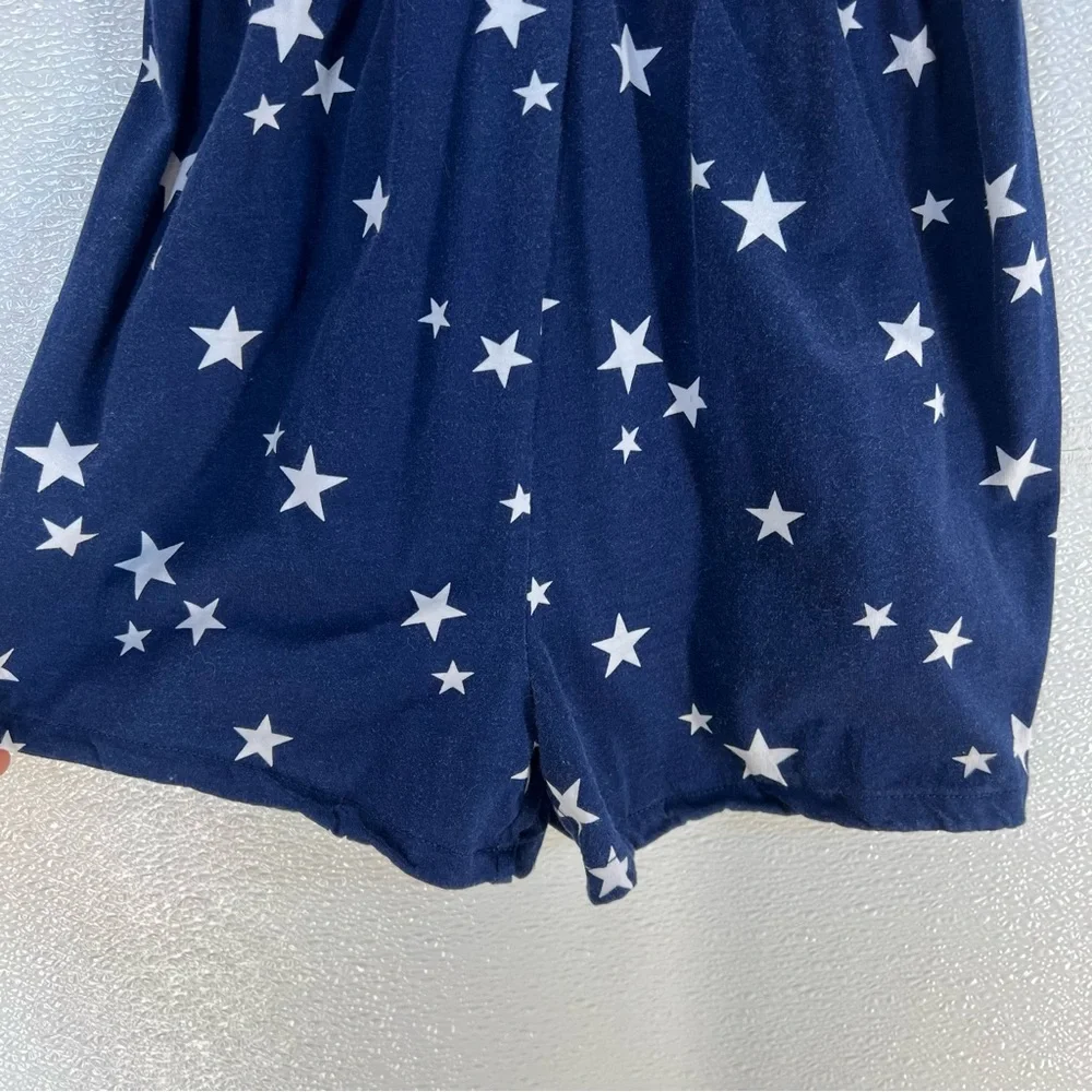 ⭐ Carter’s‎ Girls Romper | Size 10/10A | Navy Stars Red Straps